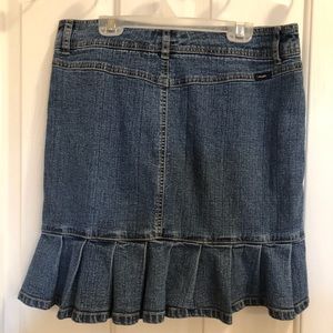 ✨✨Reduced✨✨Angels Denim Straight Pleated Skirt